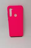 360o  Fully PC+glass for Xiaomi Redmi Note 8T case Black-Pink (OEM)